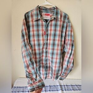 Robert Graham plaid dress shirt 2XL
